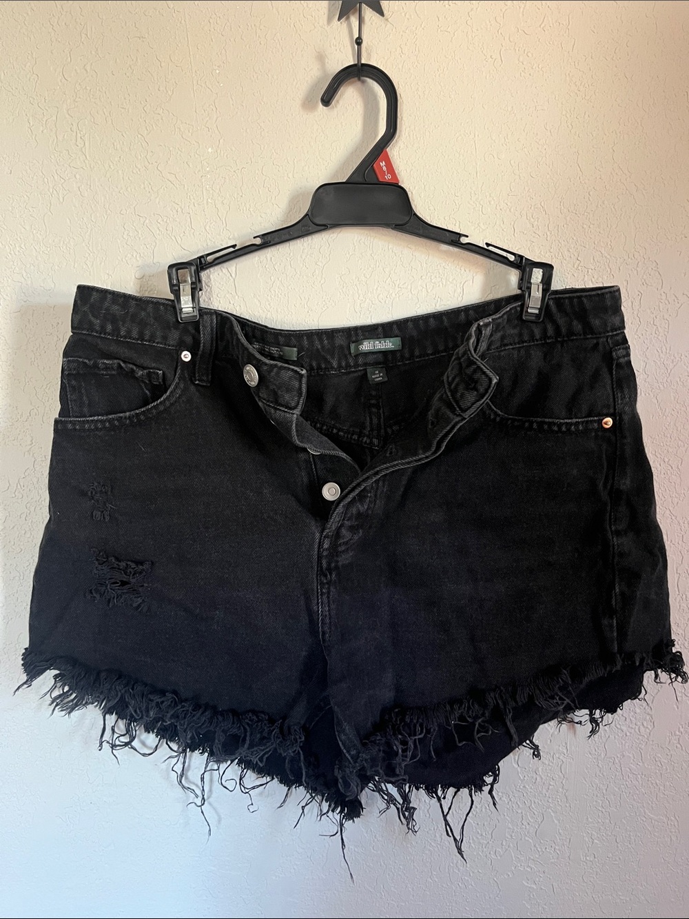 Wild Fable Black Distressed Denim Shorts